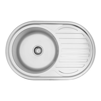 Кухонна мийка Kroner KRP Dekor - 7750 (0,8 мм) CV022784 фото