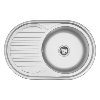Кухонна мийка Kroner KRP Satin - 7750 (0,6 мм) CV022787 фото