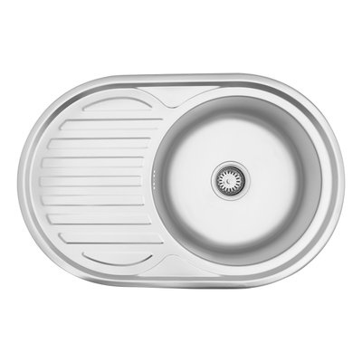 Кухонна мийка Kroner KRP Satin - 7750 (0,8 мм) CV022788 фото
