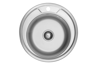 Кухонна мийка Kroner KRP Dekor-490 (0,6 мм) CV022761 фото