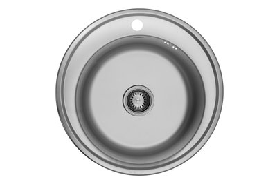 Кухонна мийка Kroner KRP Satin - 510 (0,8 мм) CV022770 фото