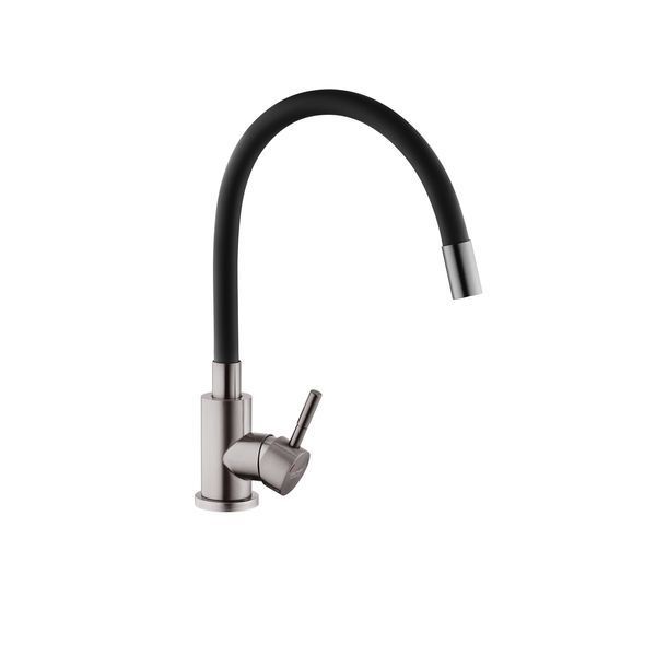 Змішувач для кухні Kroner KRP Edelstahl Klassisch - PVD035BLK (CV032635) CV032635 фото