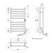 Сушарка для рушників електрична Kroner KRP Hitze-Stets CHR8753-10T CV035346 фото 2