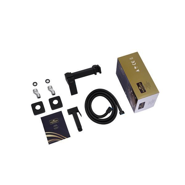 Набір 2 в 1 Kroner Eifel WHI493436 RIMLESS Slim Duroplast / Soft-close / Quick relase (CV029611) + Kroner KRP Edelstahl Kubus - SCH052 (CV027931) SET-2503-1 фото
