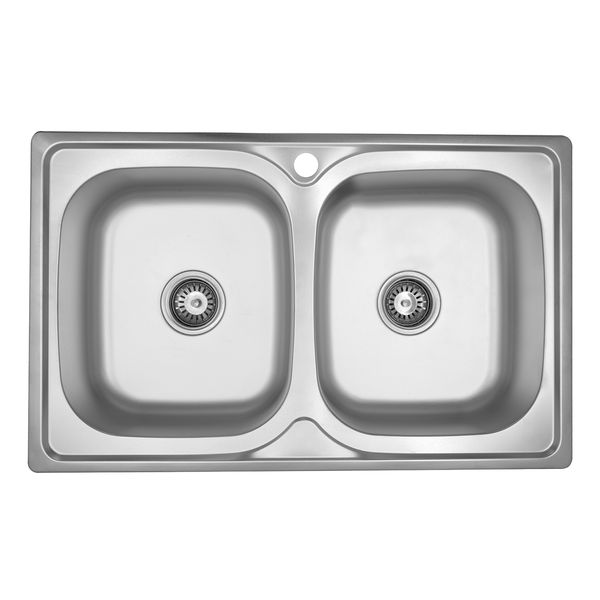 Кухонна мийка Kroner KRP Satin - 7948Z (0,8 мм) CV025445 фото