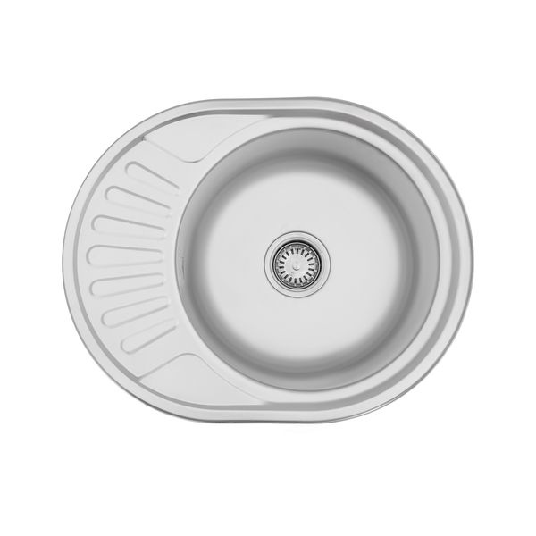 Кухонна мийка Kroner KRP Satin - 5745 (0,6 мм) CV022773 фото