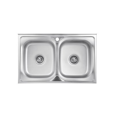 Кухонна мийка накладна Kroner KRP Satin - 5080Z (0,8 мм) CV022822 фото