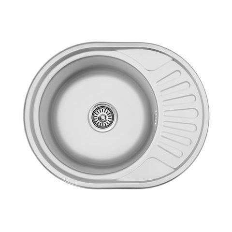 Кухонна мийка Kroner KRP Satin - 5745 (0.8 мм) (CV022775) CV022775 фото