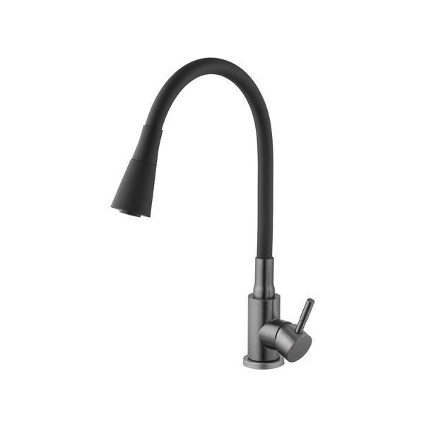 Змішувач для кухні Kroner KRP Edelstahl Klassisch - PVD031BLK (CV035373) CV035373 фото