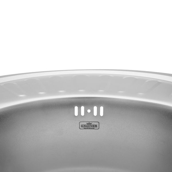 Кухонна мийка Kroner KRP Satin - 5745 (0,8 мм) CV022775 фото