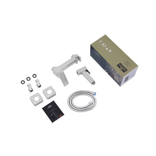 Набір 2 в 1 Kroner Eifel WHI493436 RIMLESS Slim Duroplast / Soft-close / Quick relase (CV029611) + Kroner KRP Edelstahl Kubus - ESG052 (CV031897) SET-2503-4 фото