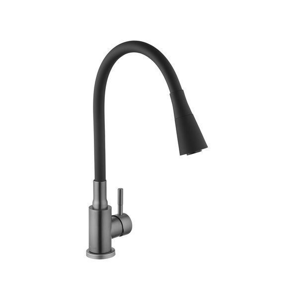 Змішувач для кухні Kroner KRP Edelstahl Klassisch - PVD031BLK (CV035373) CV035373 фото