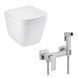 Набір 2 в 1 Kroner Eifel WHI493436 RIMLESS Slim Duroplast / Soft-close / Quick relase (CV029611) + Kroner KRP Edelstahl Kubus - ESG052 (CV031897) SET-2503-4 фото 1