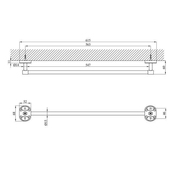 Тримач для рушників Kroner KRM Elbe - ACC2901 (CV022847) CV022847 фото