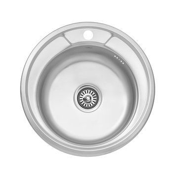 Кухонна мийка Kroner KRP Satin - 490 (0.6 мм) (CV022764) CV022764 фото