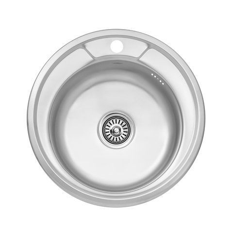 Кухонна мийка Kroner KRP Satin - 490 (0.6 мм) (CV022764) CV022764 фото