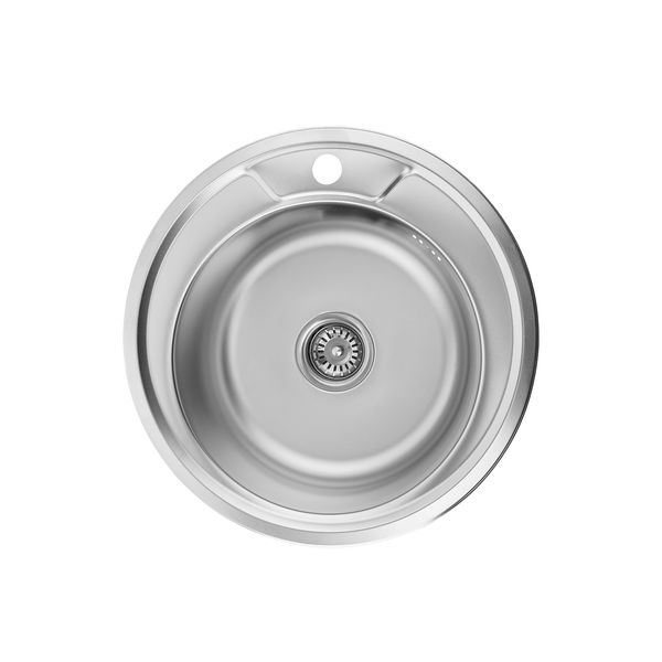 Кухонна мийка Kroner KRP Satin - 490 (0,6 мм) CV022764 фото