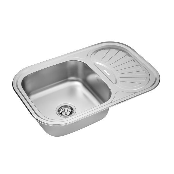 Кухонна мийка Kroner KRP Satin - 7549 (0.8 мм) (CV022782) CV022782 фото