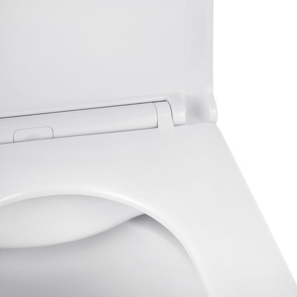 Набір 2 в 1 Kroner Eifel WHI493436 RIMLESS Slim Duroplast / Soft-close / Quick relase (CV029611) + Kroner KRP Enzo - C052 (CV023609) SET-2503-11 фото