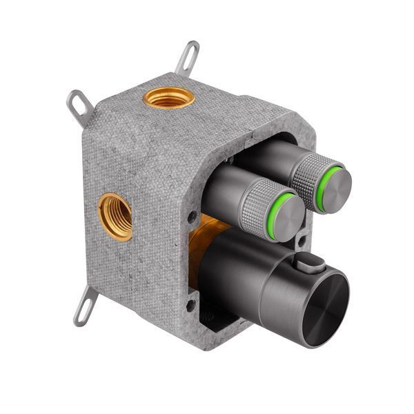 Душова система прихованого монтажу термостатична Kroner Element Thermo 211461-5301 CV036827 фото