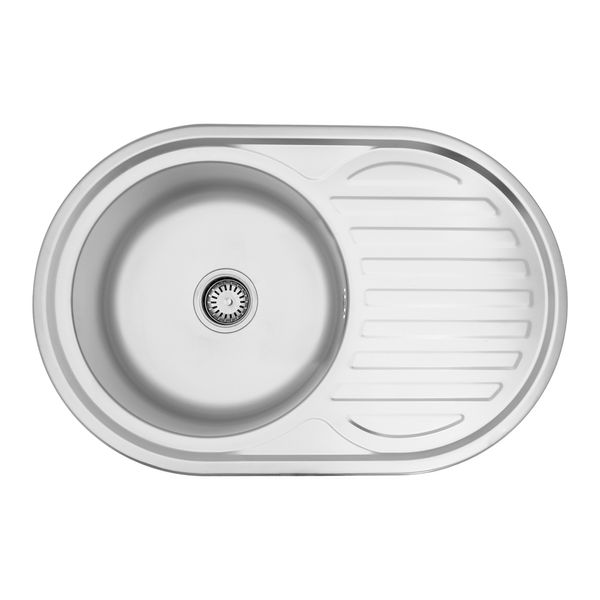 Кухонна мийка Kroner KRP Dekor - 7750 (0,8 мм) CV022784 фото