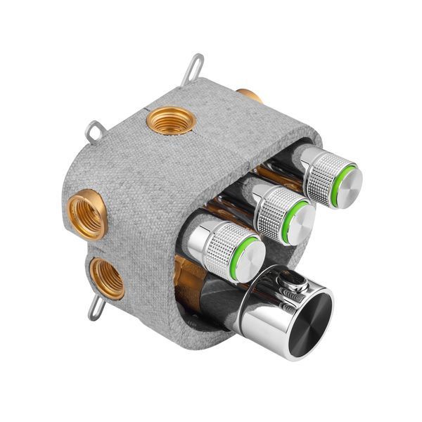Душова система прихованого монтажу термостатична Kroner Element Thermo 211462-0101 CV036829 фото