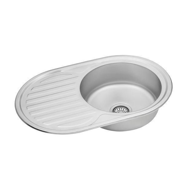 Кухонна мийка Kroner KRP Dekor - 7750 (0.8 мм) (CV022784) CV022784 фото