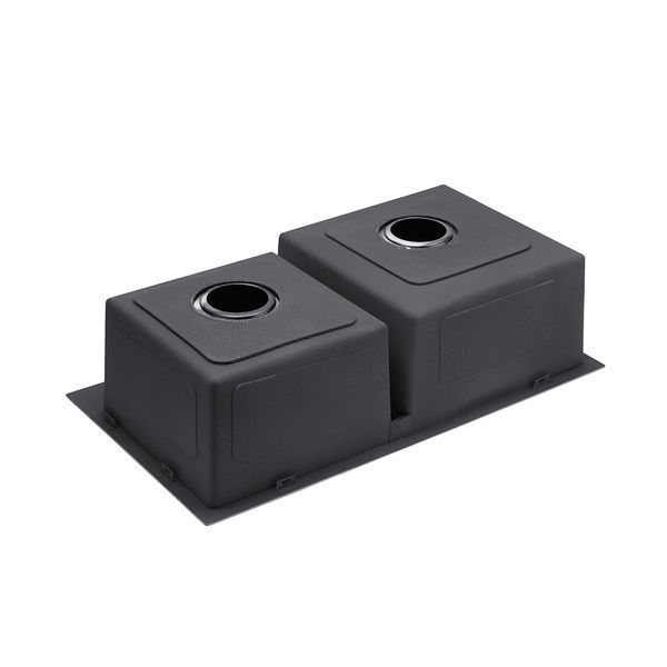 Комплект кухонна мийка Kroner Schwarze-7843ZHM PVD + змішувач Edelstahl Klassisch-PVD03817BLK + дозатор Spender-026 (CVS30115) CVS30115 фото