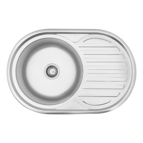 Кухонна мийка Kroner KRP Satin - 7750 (0.8 мм) (CV022788) CV022788 фото