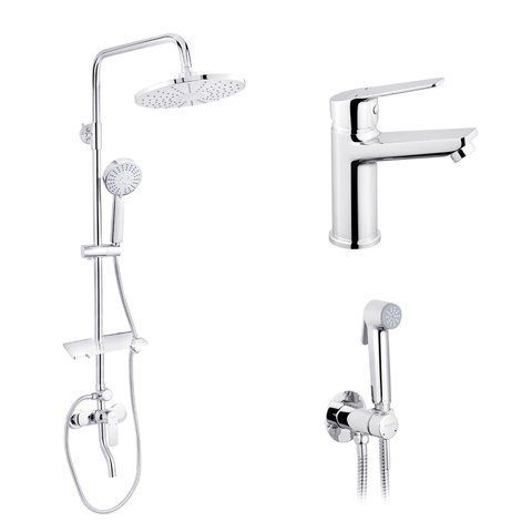 Набор 3 в 1 душова система Kroner Armada-C064K + змішувач Hagen-C010 + змішувач Bidet-C082 (CVS30203) CVS30203 фото