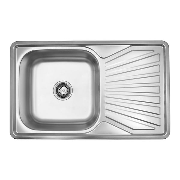 Кухонна мийка Kroner KRP Satin - 7848 (0,8 мм) CV022789 фото
