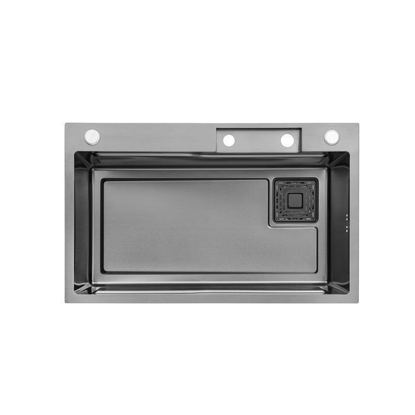 Кухонна мийка Kroner KRP Schwarze - SET7546HM PVD (3.0/0.7 мм) (CV032277) CV032277 фото