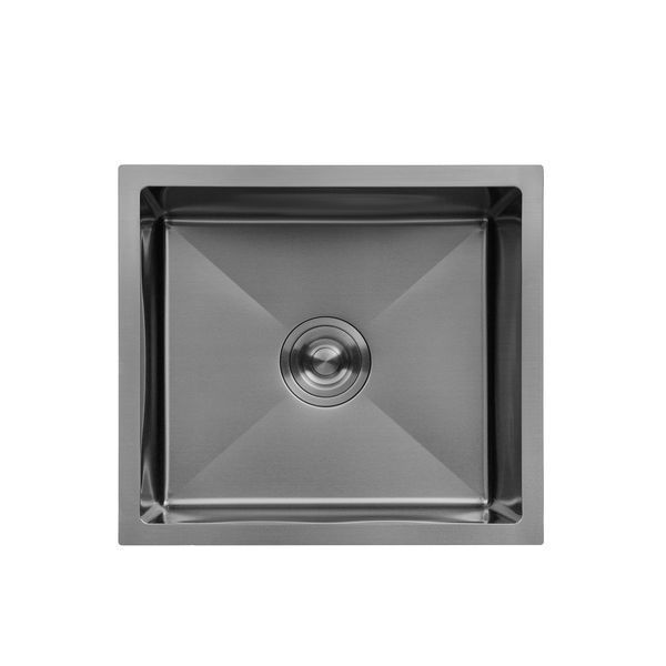 Кухонна мийка Kroner KRP Schwarze - 4843HM PVD (3.0/1.0 мм) (CV022792) CV022792 фото