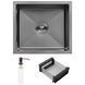 Кухонна мийка Kroner KRP Schwarze - 4843HM PVD (3.0/1.0 мм) (CV022792) CV022792 фото 1