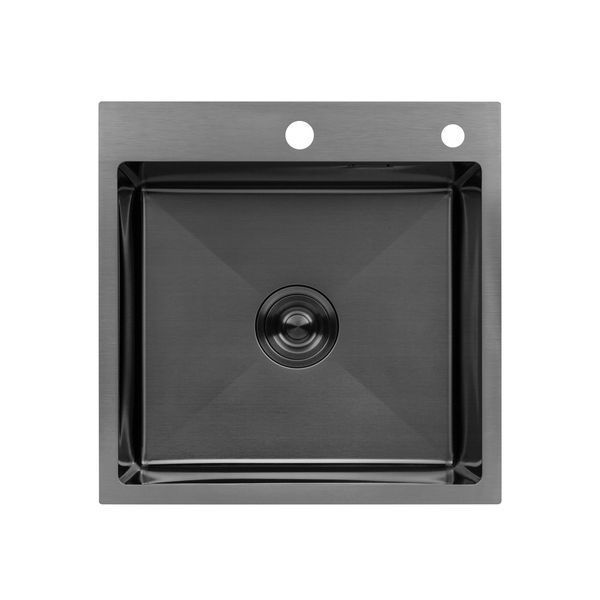 Кухонна мийка Kroner KRP Schwarze - 5050HM PVD (3.0/1.0 мм) (CV022793) CV022793 фото