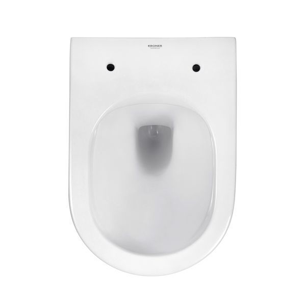 Набір 2 в 1 Kroner Armada WHI513636 RIMLESS Slim Duroplast / Soft-close / Quick relase (CV029610) + Kroner KRP Edelstahl Klassisch - ESG053 (CV029966) SET-2502-7 фото