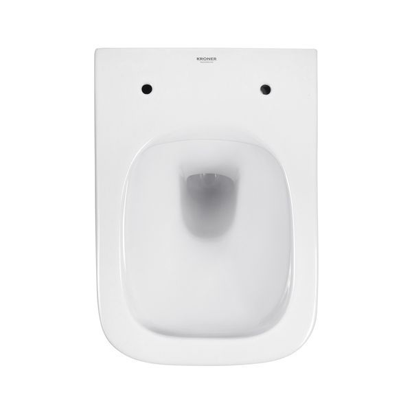 Унітаз підвісний безобідковий Kroner Eifel WHI493436 RIMLESS з сидінням Slim Duroplast / Soft-close / Quick relase (KE493436WHIR) (CV029611) CV029611 фото
