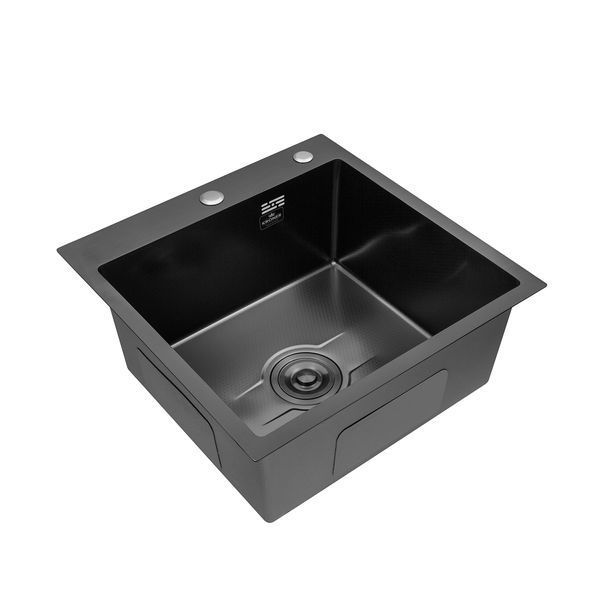 Комплект кухонна мийка Kroner Derby-5050HM PVD + змішувач Edelstahl Klassisch-SCH035PVD + дозатор Spender-026 (CVS30123) CVS30123 фото