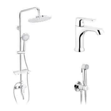 Набор 3 в 1 душова система Kroner Armada-C064K + змішувач Armada-C010 + змішувач Bidet-C082 (CVS30212) CVS30212 фото