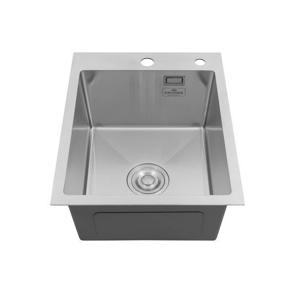 Кухонна мийка Kroner KRP Geb&uuml;rstet - 4050HM (3.0/1.0 мм) (CV029164) CV029164 фото