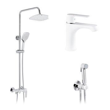 Набор 3 в 1 душова система Kroner Armada-W063 + змішувач Armada-W010 + змішувач Bidet-C082 (CVS30213) CVS30213 фото
