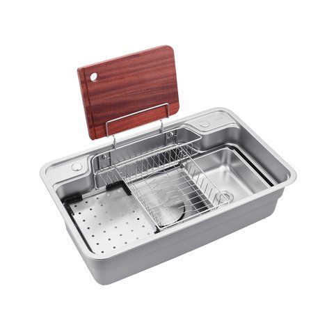 Кухонна мийка Kroner KRP Dekor - SET7848 (1 мм) (CV033567) CV033567 фото