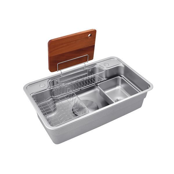 Кухонна мийка Kroner KRP Dekor - SET7848 (1 мм) (CV033567) CV033567 фото