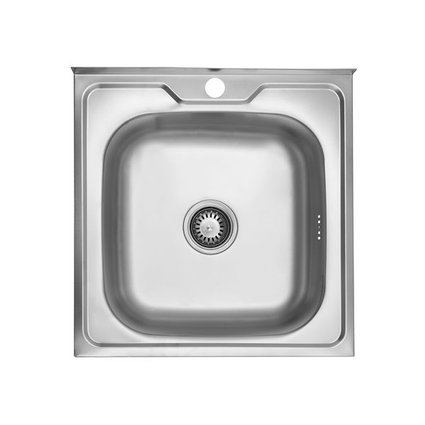 Кухонна мийка накладна Kroner KRP Dekor - 5050 (0,6 мм) CV022811 фото