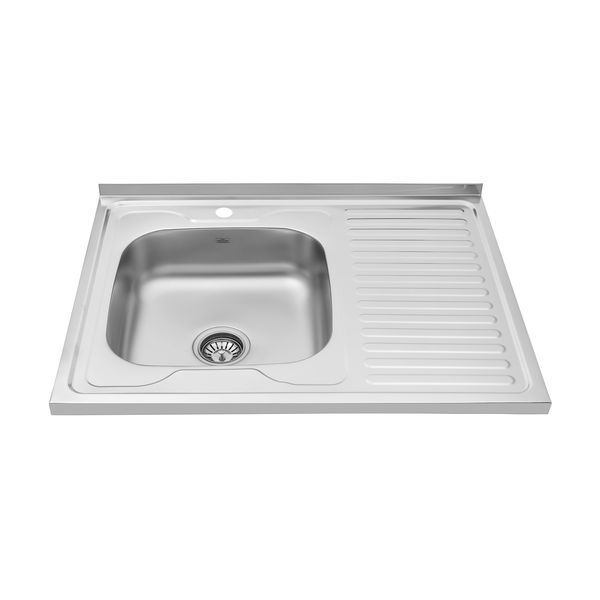 Кухонна мийка накладна Kroner KRP Dekor - 6080L (0.6 мм) (CV022814) CV022814 фото