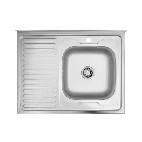 Кухонна мийка накладна Kroner KRP Dekor - 6080R (0,6 мм) CV022815 фото