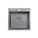 Комплект кухонна мийка Kroner Schwarze-5050HM PVD + змішувач Ersel-GRP03393BLK + дозатор Spender-026 (CVS30145) CVS30145 фото 14
