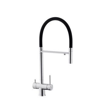 Змішувач для кухні з підключенням до фільтра Kroner KRP Edelstahl Klassisch - ESG03815BLK (CV027933) CV027933 фото