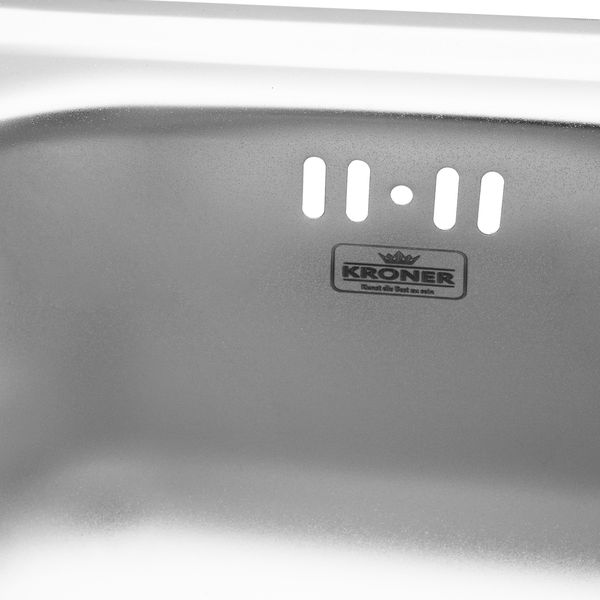 Кухонна мийка Kroner KRP Satin - 3838 (0,6 мм) CV022756 фото