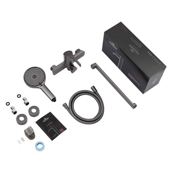 Змішувач для ванни Kroner KRP Axis Line-GRP070 CV036845 фото